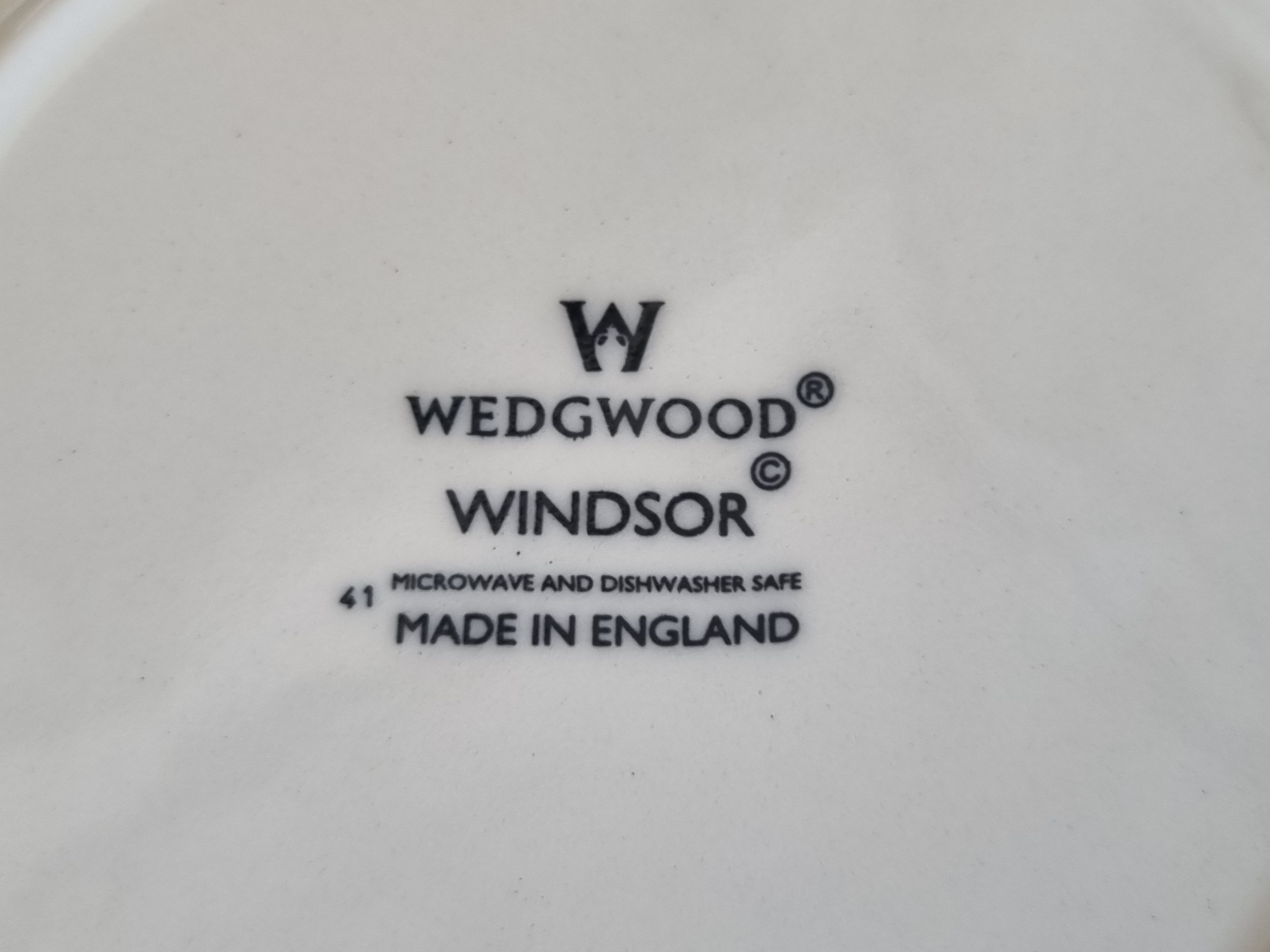 Wedgwood Windsor Serveerbordje met parelrand zonder ribbel 18,5 cm