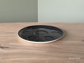 Societe Ceramique zwart onderbord voor eierdopjes