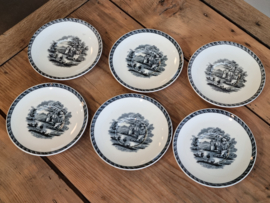 Wedgwood Lugano set 6x Thee Kop en schotel