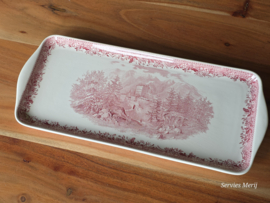 Villeroy en Boch Burgenland rood rechthoekige schaal 38,5 cm