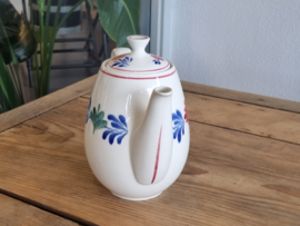 Oud Boerenbont Regout Koffiepot model Utrecht 1 liter