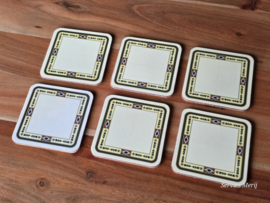 Wedgwood Carlton set 6x onderzetter in doos