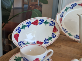 Oud Boerenbont Regout Royal Sphinx koffieservies 6 personen