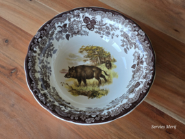 Engels Palissy Game Series hoge ronde schaal 24 cm (afb. zwijn)