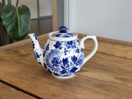 Delft blauw Societe Ceramique Theepotje 4-rings van het Tete-a-Tete-stel