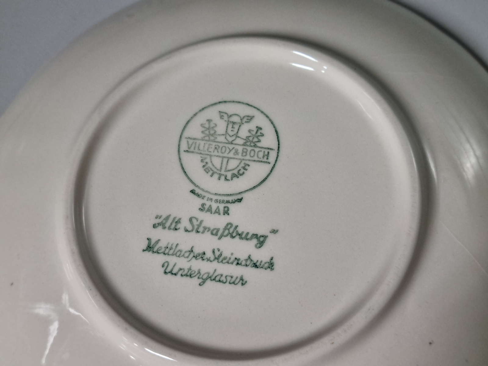 Villeroy en Boch Alt Strassburg Set 6x thee kop en schotel