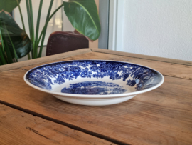 Petrus Regout blauw Lonka diep pasta curry bord Ø 23,5 cm (decor Amazone)