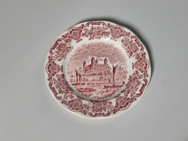 Engels rood Enoch Wedgwood Royal Homes Of Britain ontbijtbordje 19,5 cm