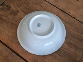 Societe Ceramique Andree petrol hoge ronde schaal 24 cm