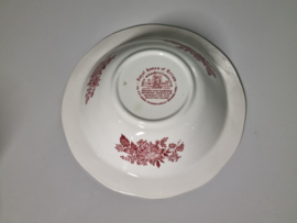 Engels rood Enoch Wedgwood Royal Homes Of Britain ronde schaal 23,5 cm