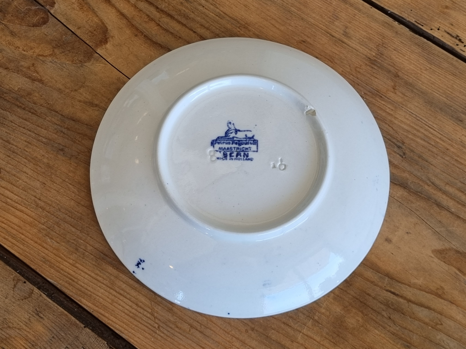 Petrus Regout decor Bern bordje 21 cm