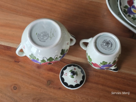 Societe Ceramique Schrijfnamendecor decor Boskoop Tete-a-tete stel