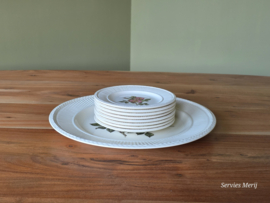 Wedgwood Briar Rose gebakstel 8 personen