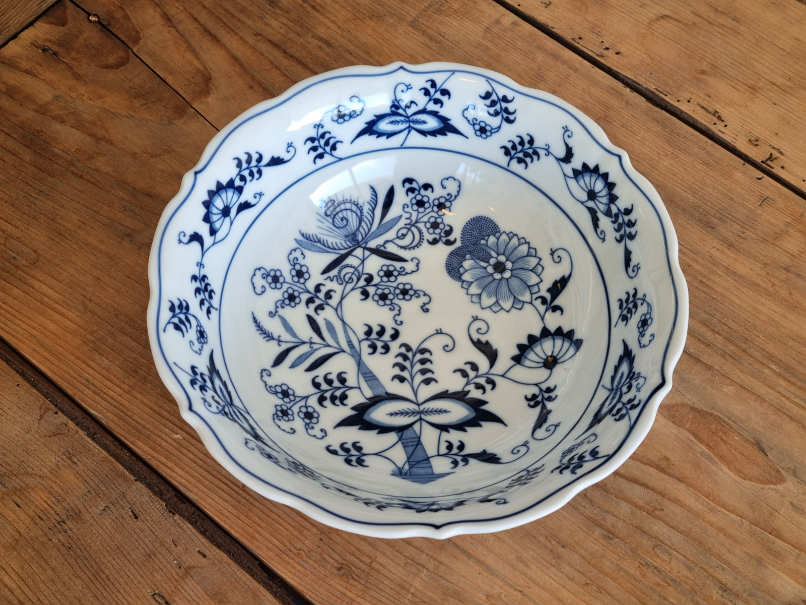 Blue Danube hoge ronde schaal 23 cm