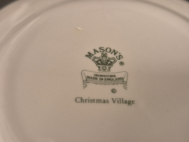 Engels Mason's Christmas Village 1983 Kerstservies Gebaksbordje 14,5 cm