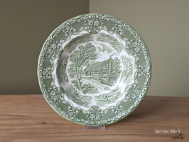 Engels groen Grindley Country Inns  Diep bord 22,5 cm