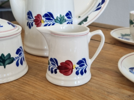 Boerenbont Boch Koffieservies model Classic 6 personen (zwarte stempel)