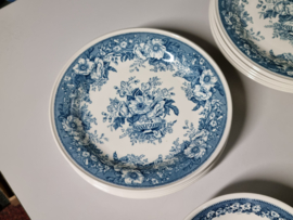 Verkocht = Villeroy & Boch Balmoral blauw serviesset 20 delig