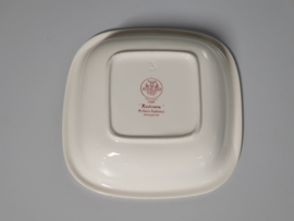 Villeroy en Boch Rusticana rood hoge vierkante schaal 21 cm