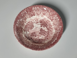 Engels rood English Ironstone Tableware EIT hoge ronde schaal 22 cm (kasteel)