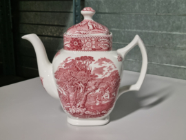 Engels rood Wood & Sons Burslem decor Woodland Koffiestel
