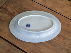 Societe Ceramique Etruria vloeiblauw serveerschaal 31,5 cm