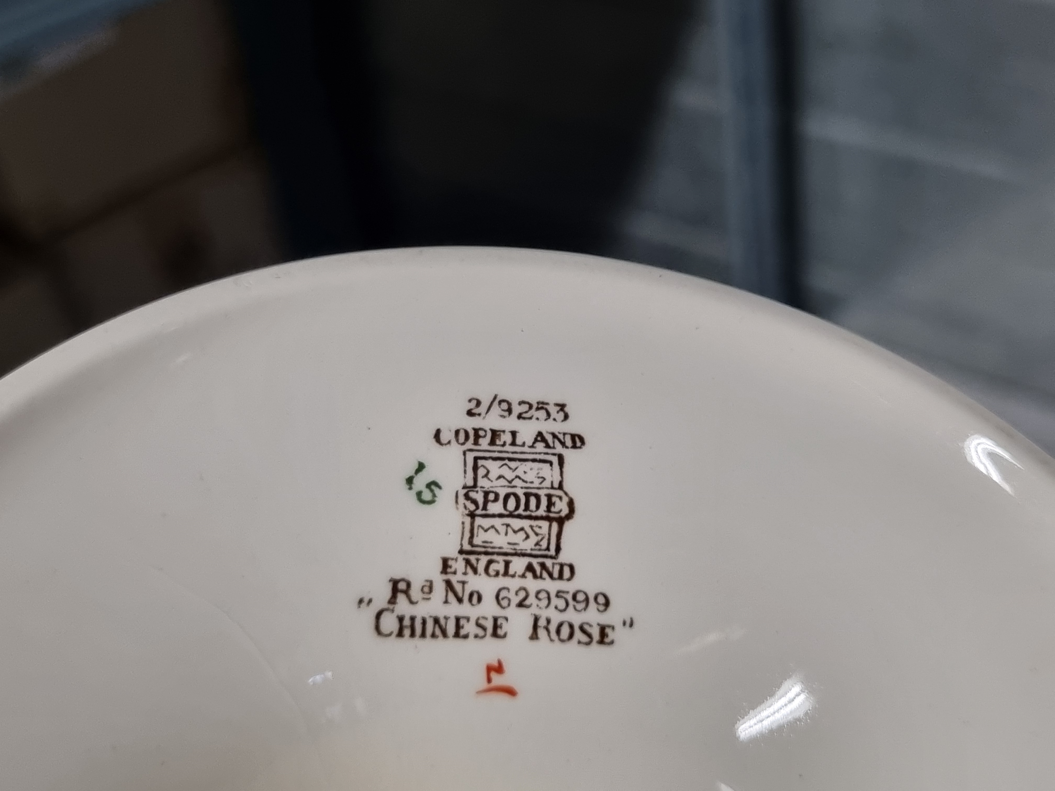 Engels Spode Copeland Chinese Rose kandelaar