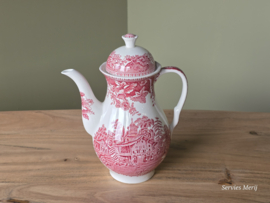 Engels rood Enoch Wedgwood Avon Cottage Koffiepot 18,5 cm