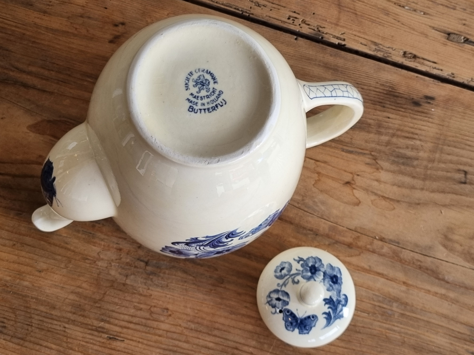 Societe Ceramique Butterflij koffiepot