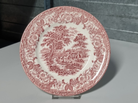 Engels rood Ironstone Ontbijtbordje 20 cm (herder)