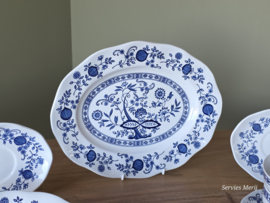 Engels blauw Enoch Wedgwood Blue Onion ontbijtservies 6 personen