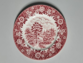 Engels rood Alfred Meakin Homeland Ontbijtbordje 20 cm