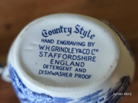 Engels blauw Grindley Country Style roomstel