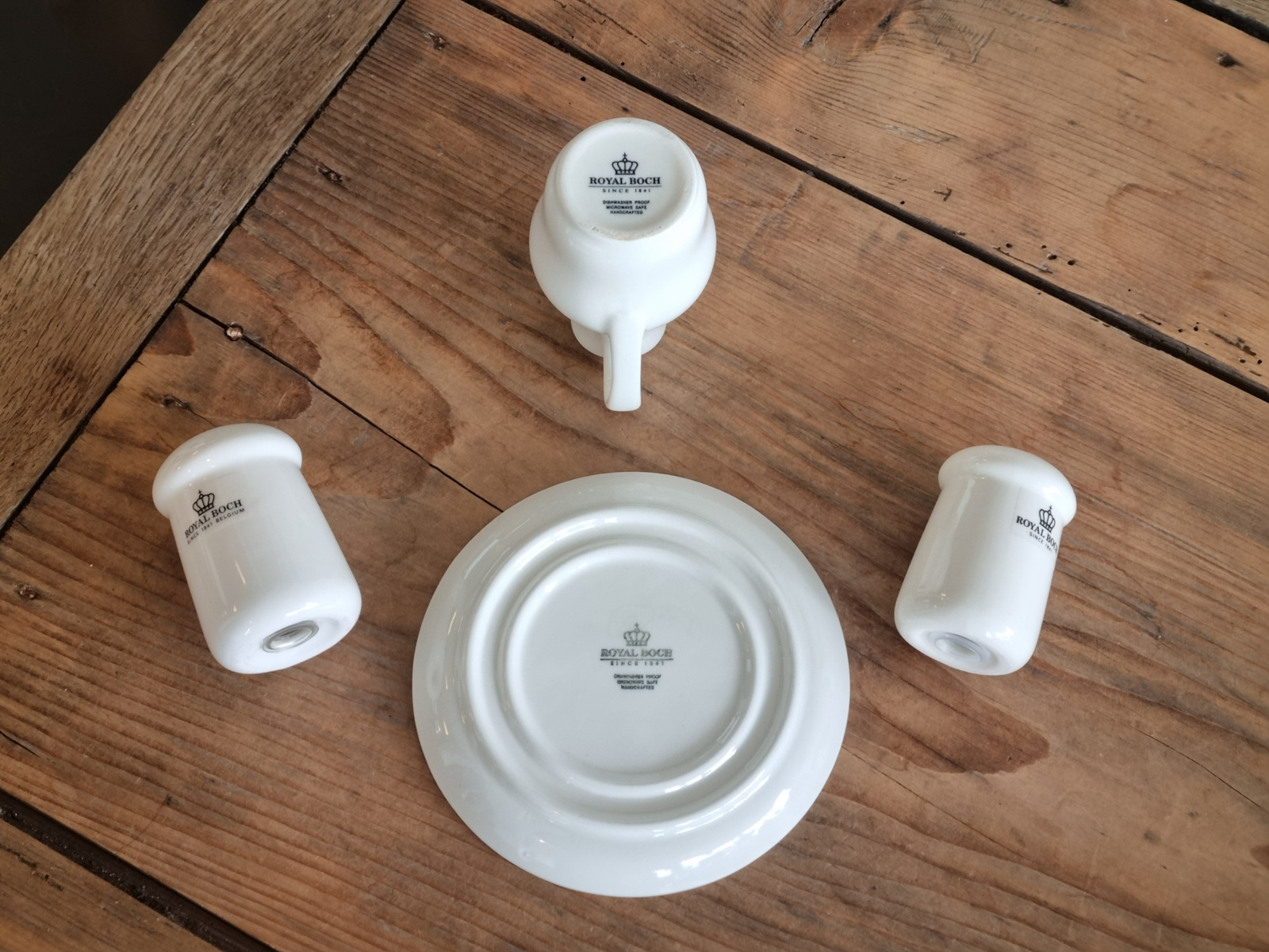 Royal Boch Kitchen setje Zout, Peper en Olie of Sojasaus