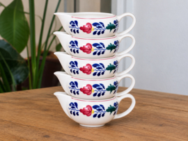 Boerenbont Boch set 5x Kannetje Zeeland (zwart stempel)