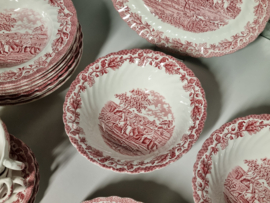 Engels rood Jachtservies Myott's Country Life Eetservies 8-pers