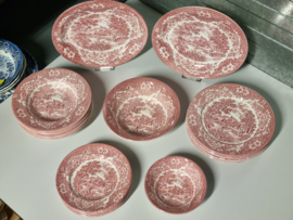 Engels rood Ironstone EIT Ltd England serviesset 6 personen (brug)