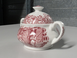 Engels rood 17th Century England Royal Tudor Ware Staffordshire Suikerpot