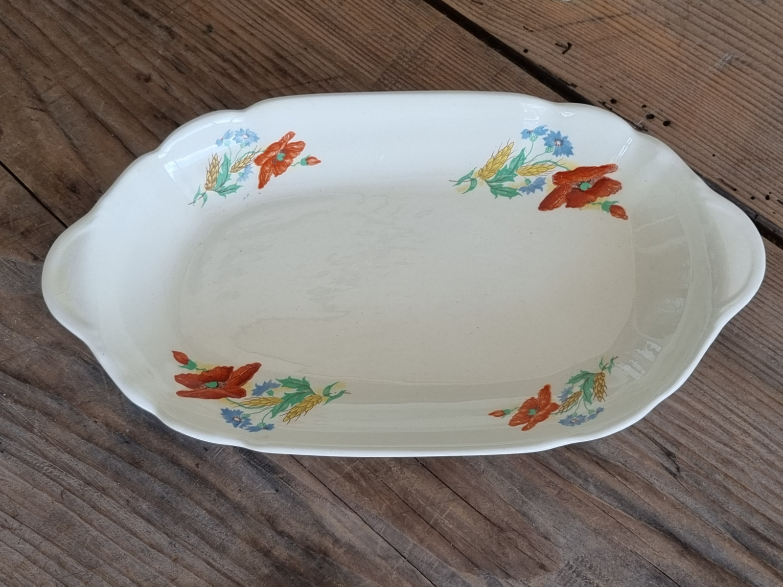 Klaproos Societe Ceramique Belegschaaltje 25,5 cm