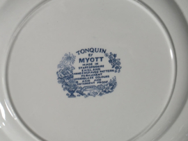 Engels blauw Mix & Match Set 6x dinerbord 25 - 25,5 cm