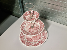 Enoch Wedgwood Royal Homes rood of Britain Etagere 3-laags