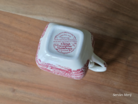 Engels rood English Ironstone Tableware EIT Schenkkannetje (kasteel)