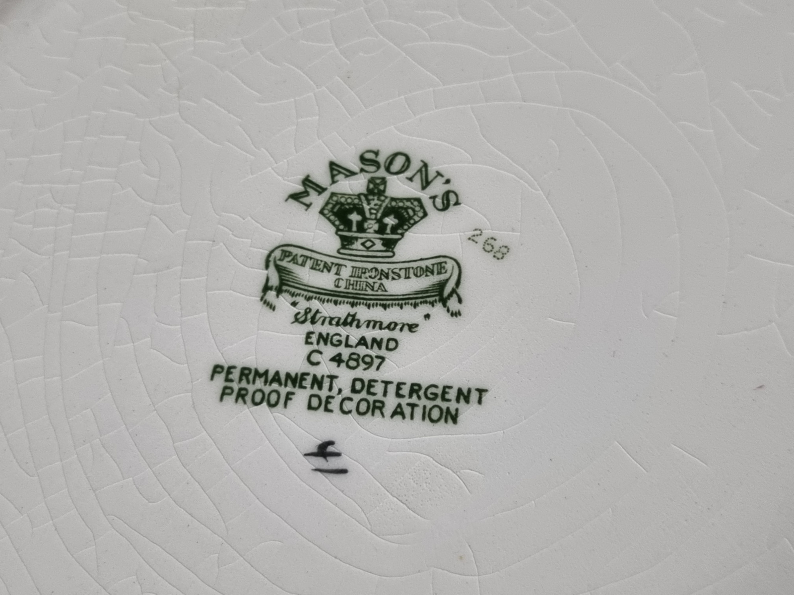 Engels Mason's Strathmore plat dinerbord 26 cm