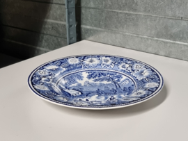 Engels blauw W.R. Midwinter Rural England diep bord 22,5 cm