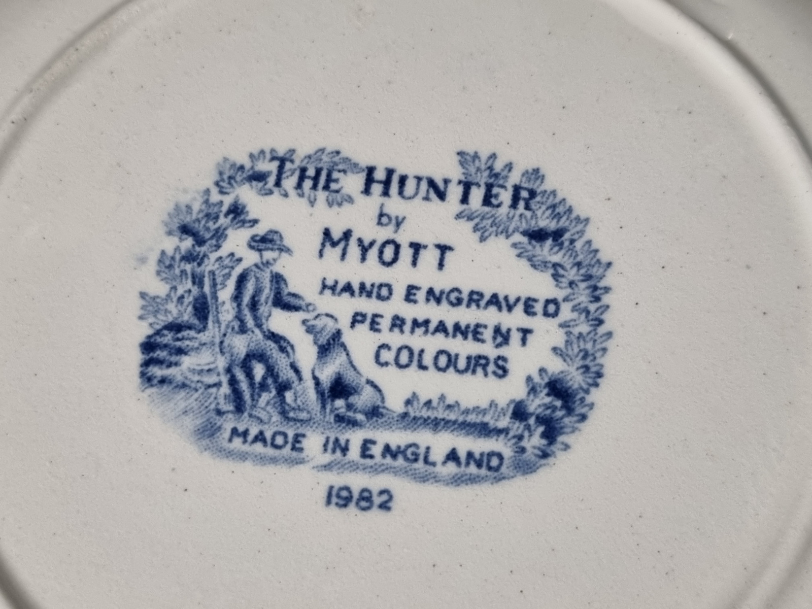 Engels blauw The Hunter by Myott ontbijtbord 20 cm