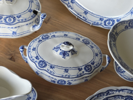 Engels blauw Ethelwyn Bishop & Stonier compleet servies 10 personen