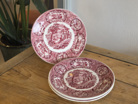 Petrus Regout decor Oriental set 4x dinerbord 23 cm