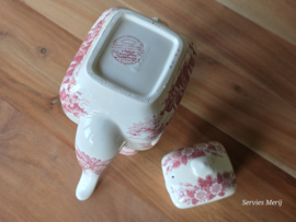 Engels rood English Ironstone Tableware EIT koffiepot Neuschwanstein 18 cm