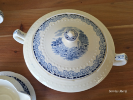Boerenhoeve blauw Societe Ceramique Eetservies 8 personen