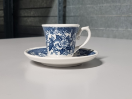 Villeroy en Boch Balmoral blauw Espresso Kop en Schotel